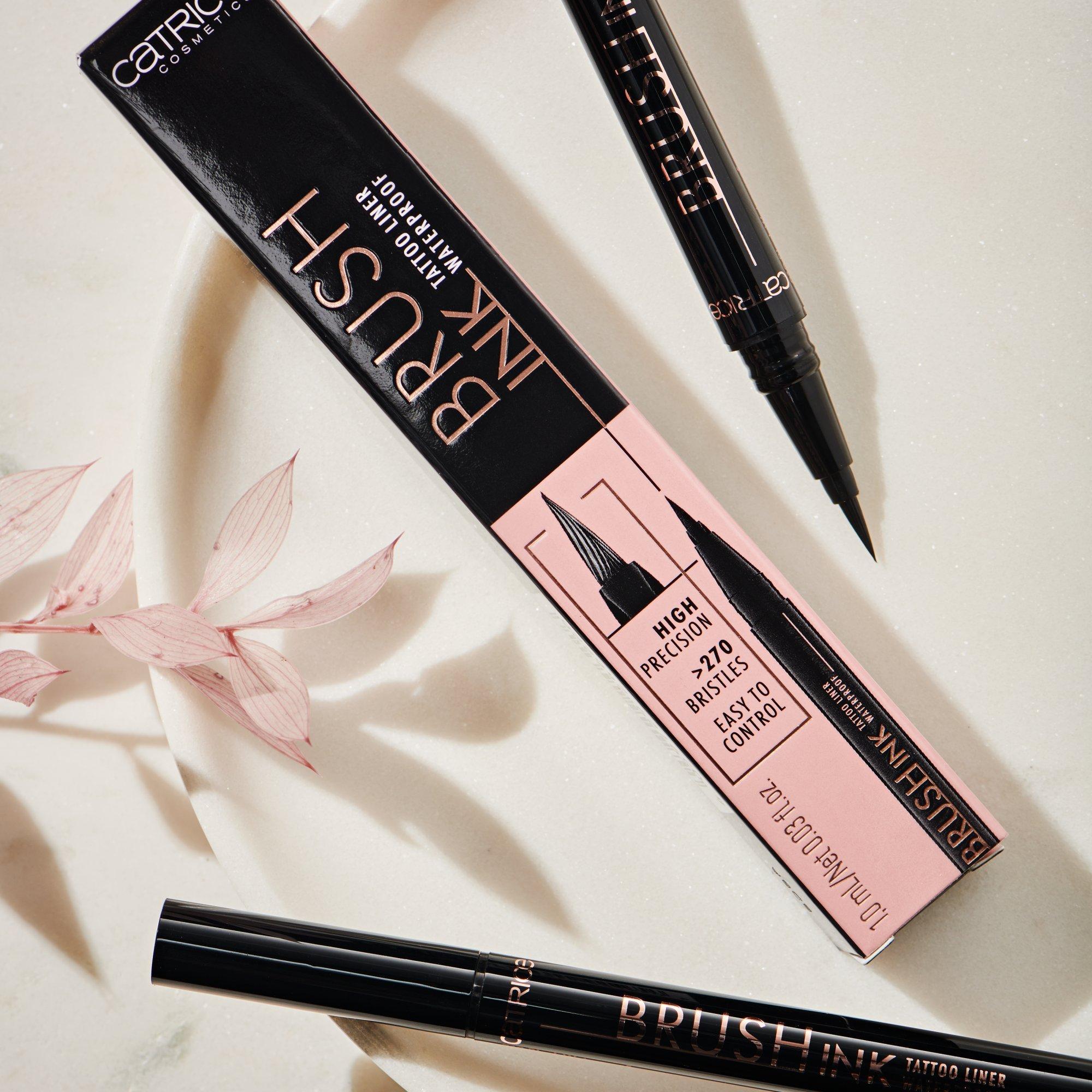 Bút kẻ mắt chống lem Brush Ink Tattoo Liner Waterproof