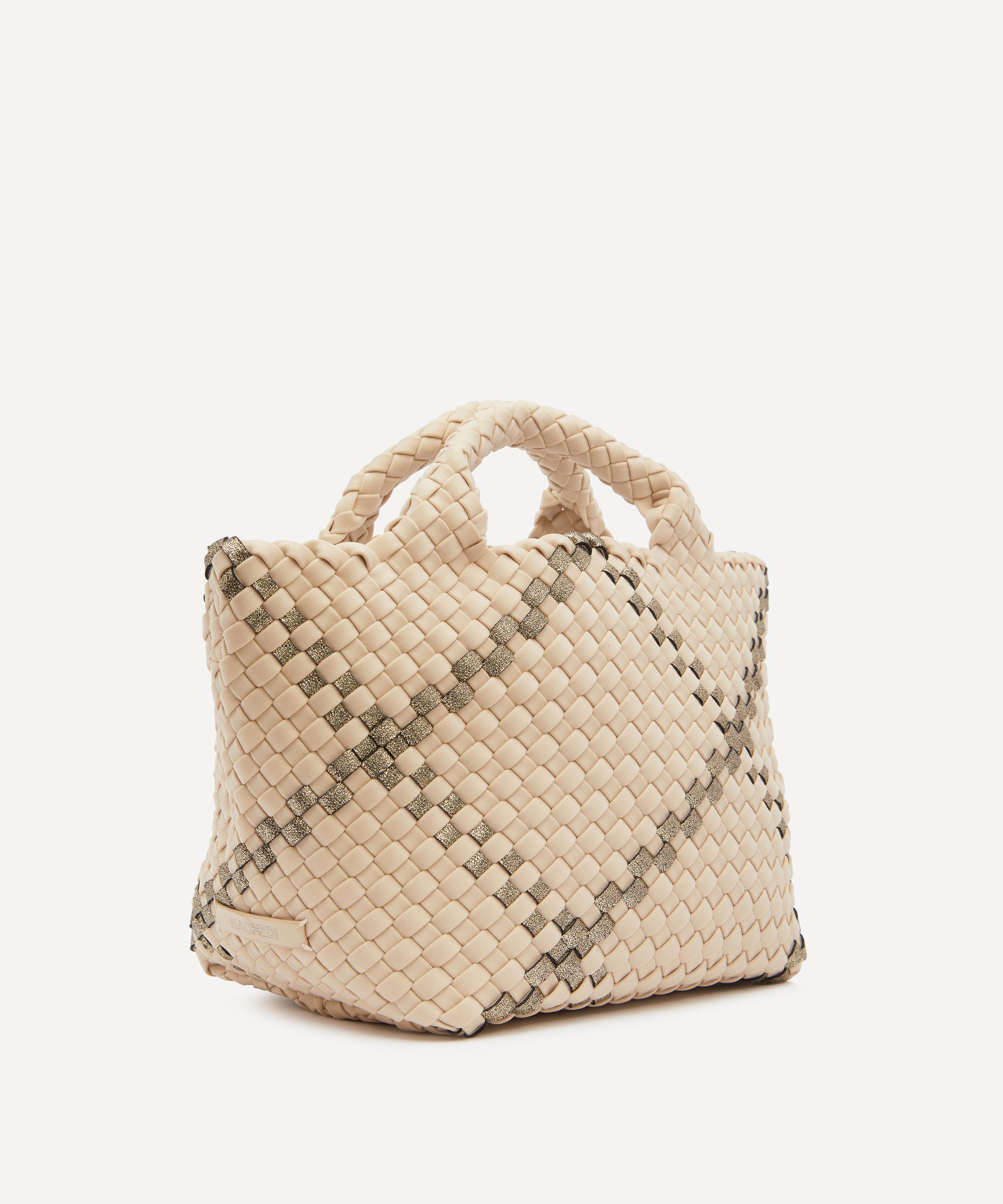 Naghedi - St. Barths Mini Plaid Woven Tote Bag image number 2