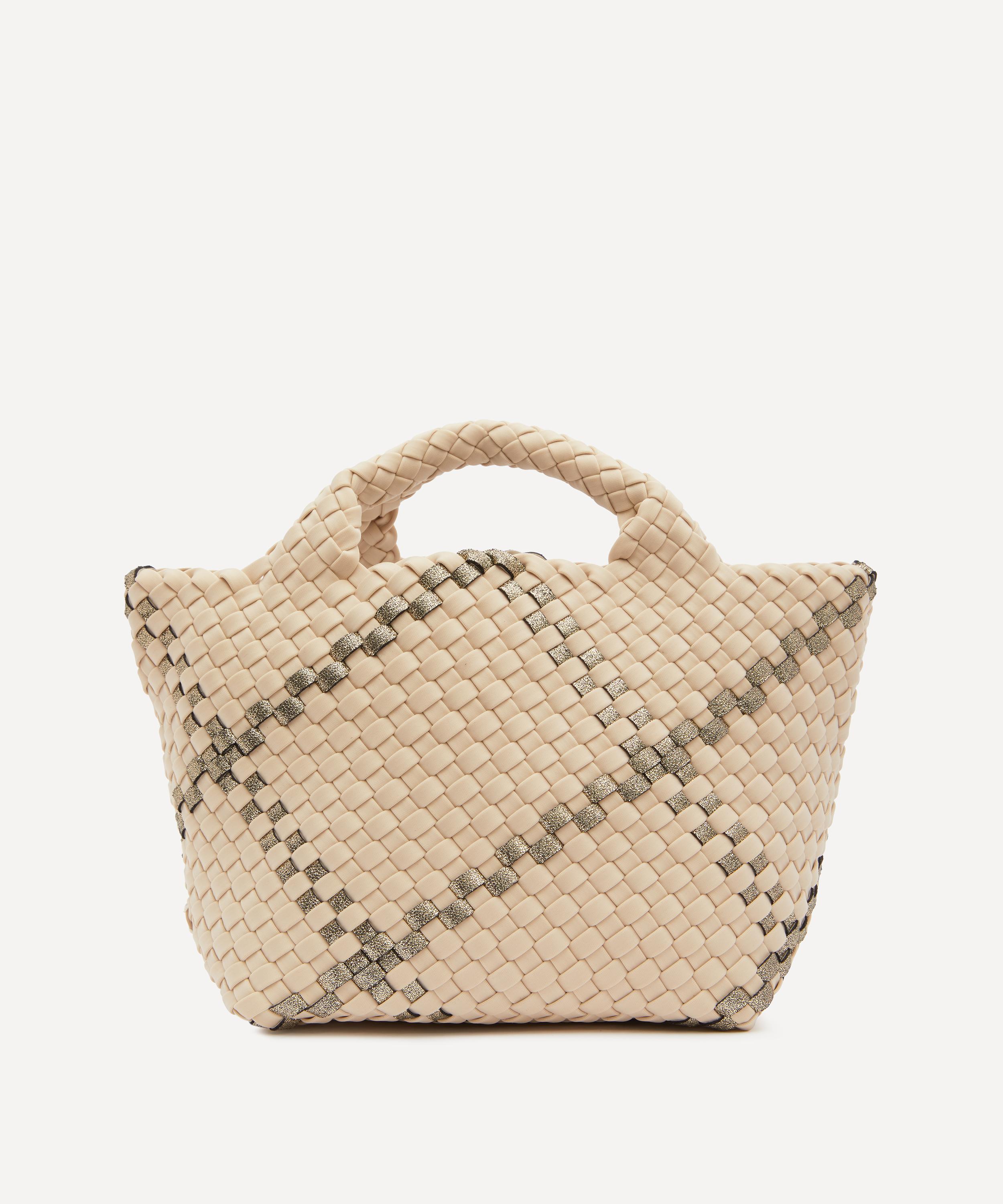 Naghedi - St. Barths Mini Plaid Woven Tote Bag image number 7