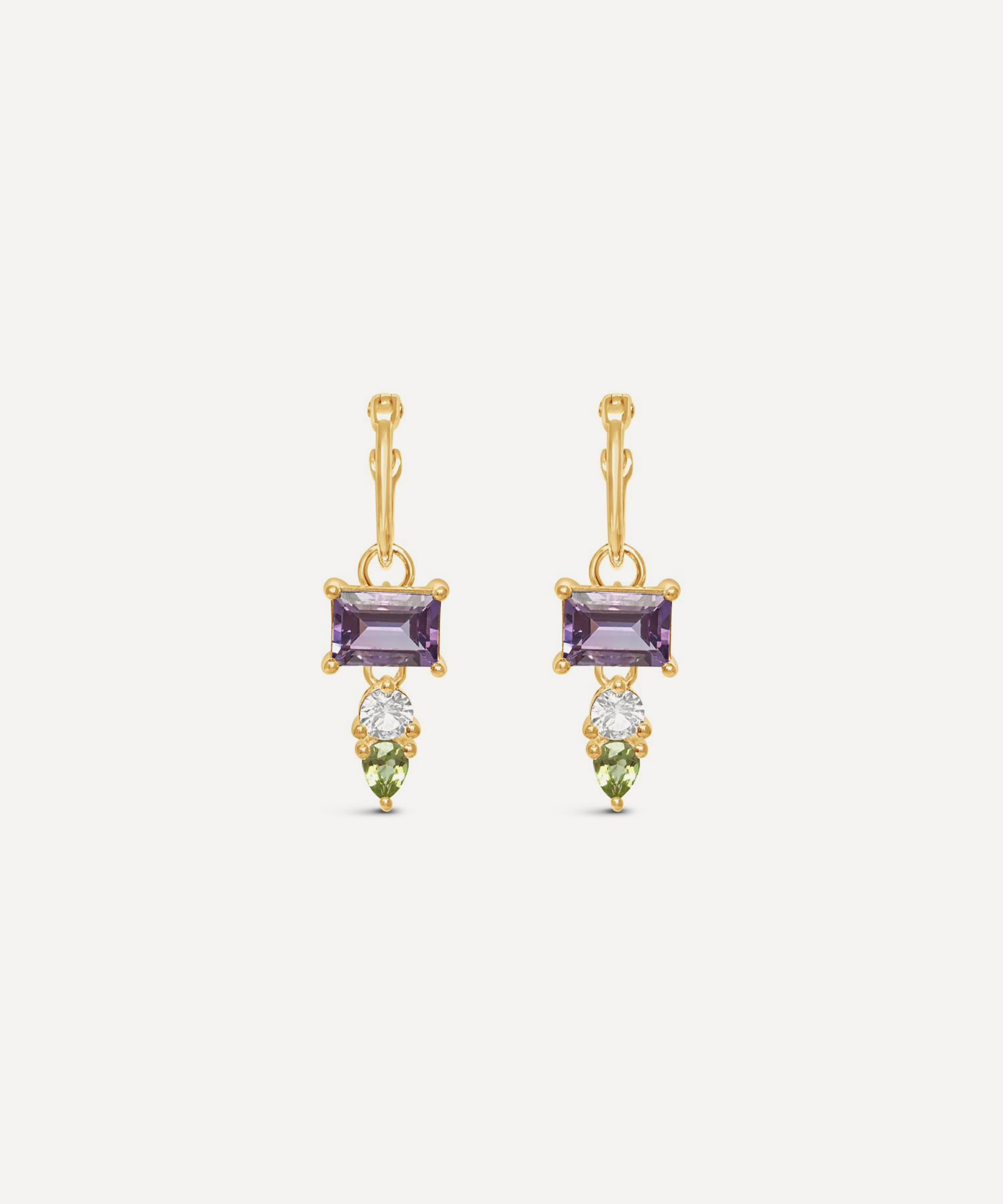Dinny Hall - 22ct Gold-Plated Vermeil Silver Suffragette Drop Earrings