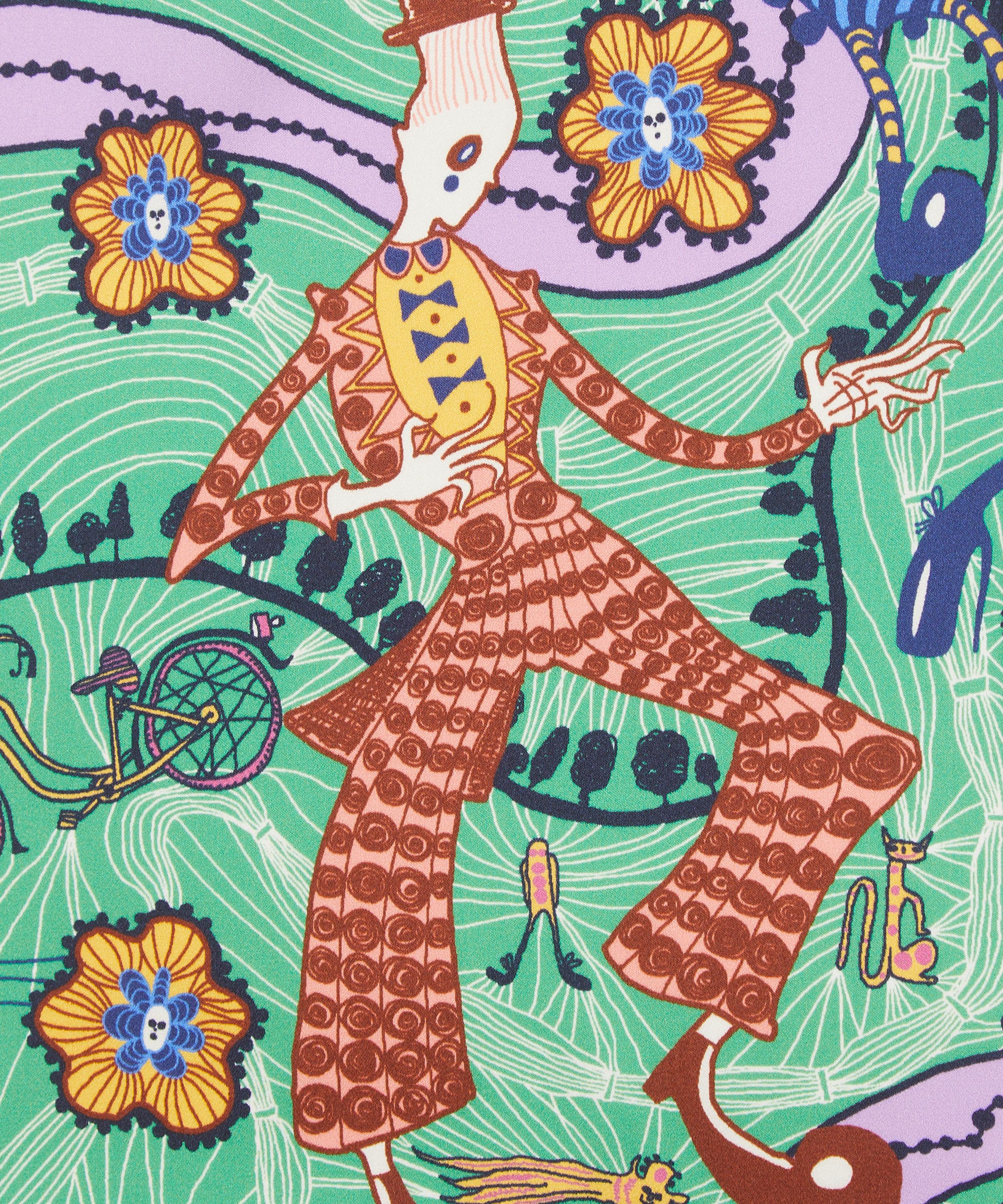 Liberty Fabrics - Grayson Perry for Liberty Shirley Smith II Silk Satin