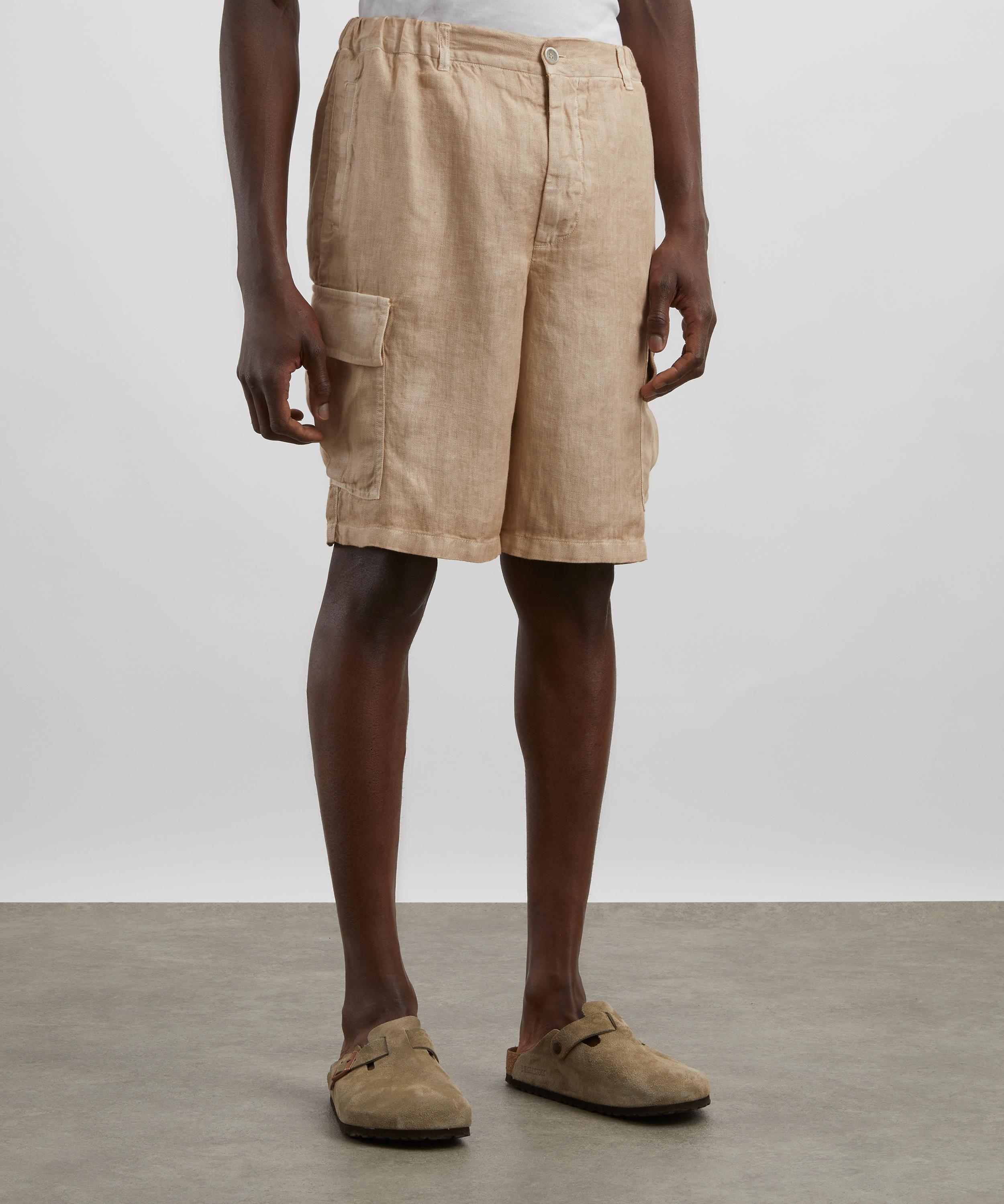 120% Lino - Linen Bermuda Shorts image number 2