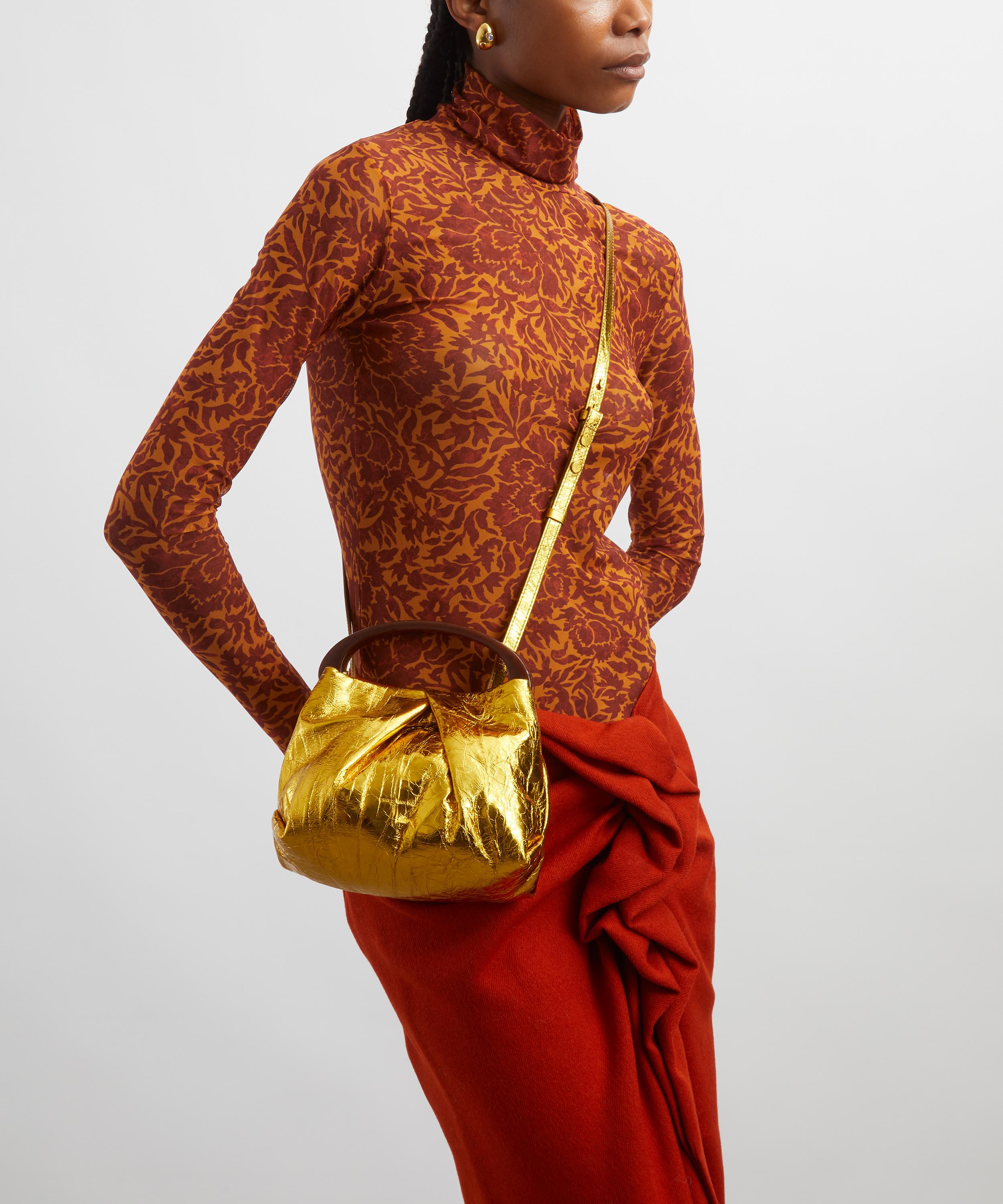 Dries Van Noten - Small Folded Leather Top Handle Bag image number 0