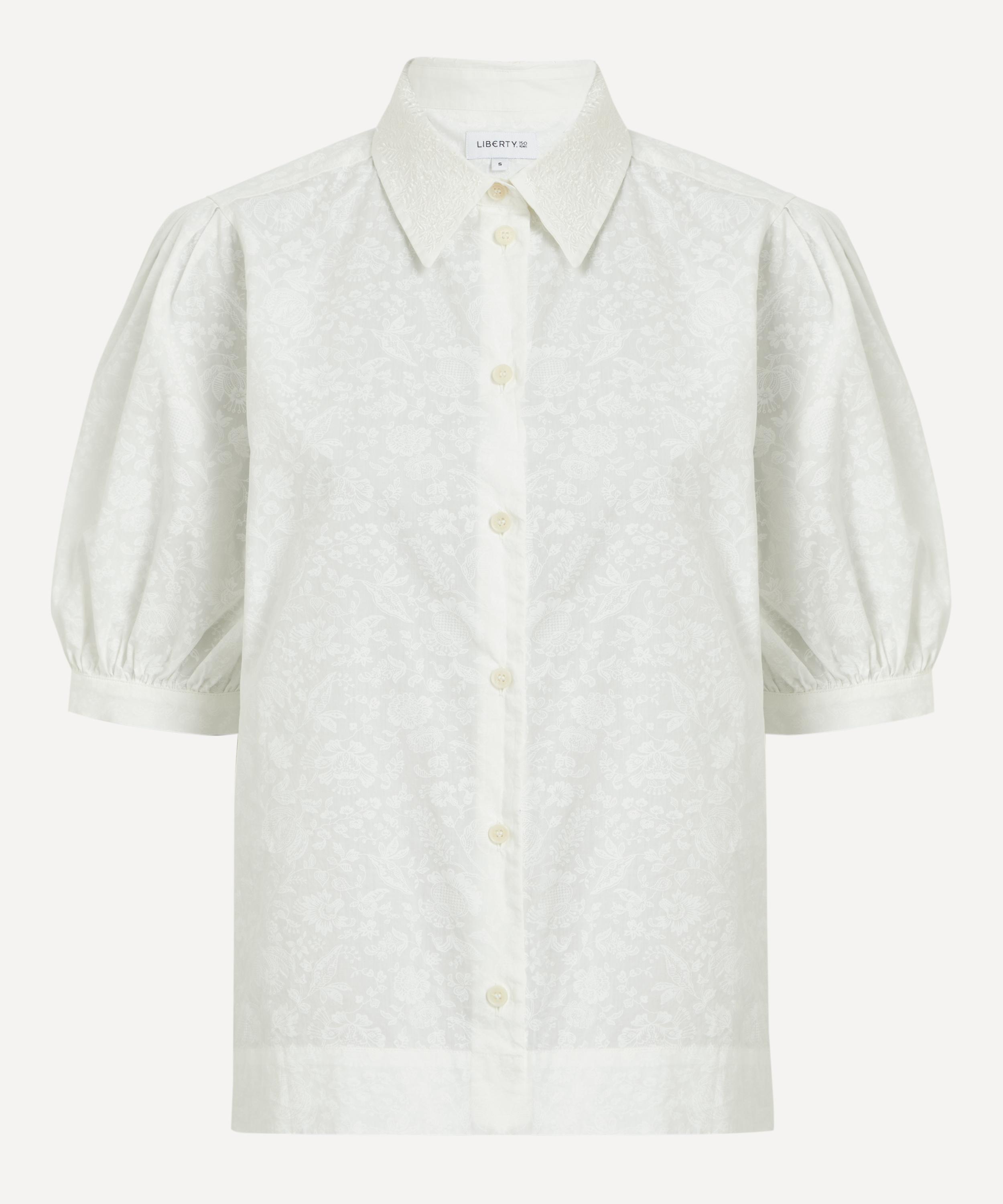 Liberty - Victoria’s Lace Embroidered Puff-Sleeve Shirt image number 0