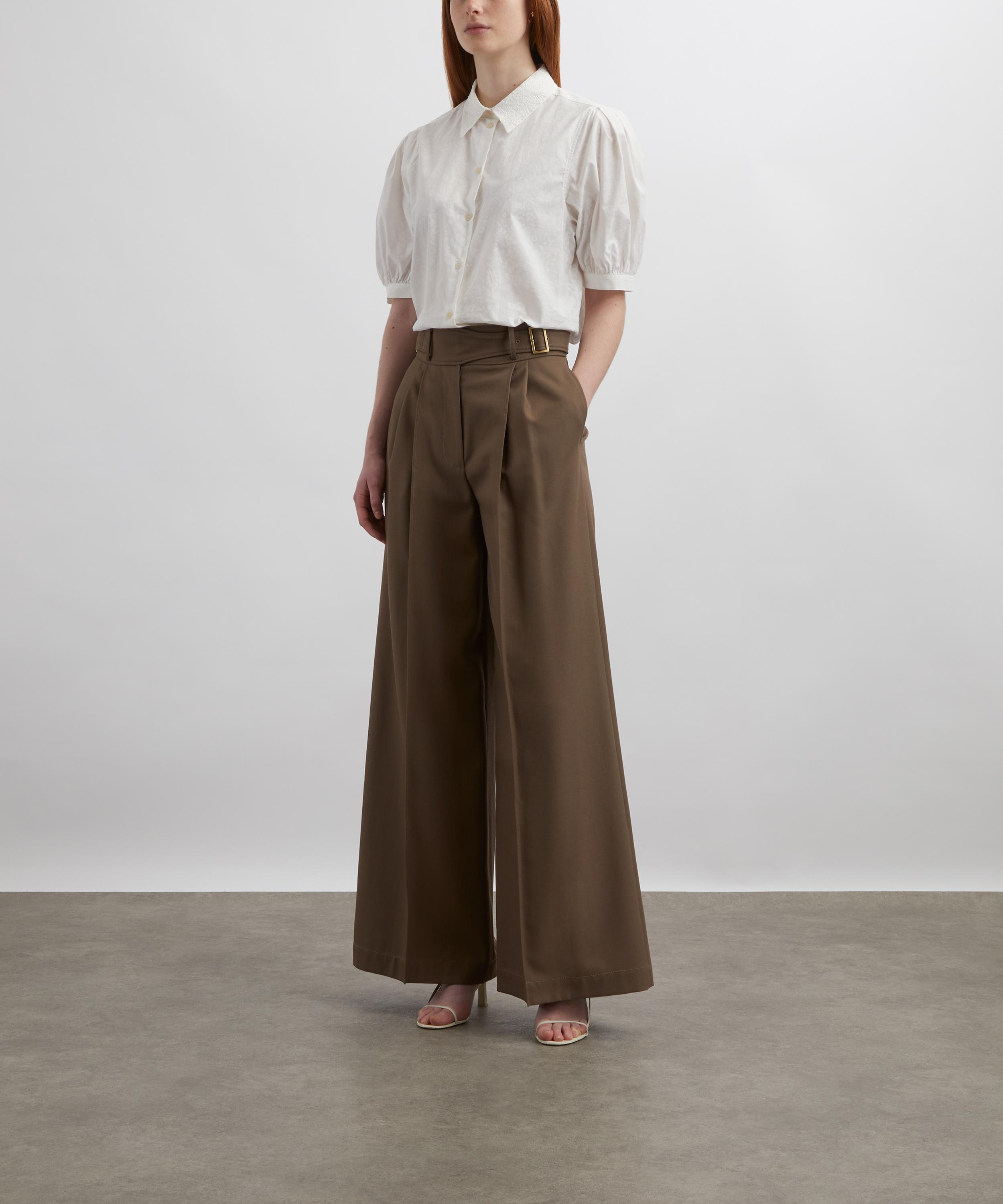Liberty - Victoria’s Lace Embroidered Puff-Sleeve Shirt image number 1