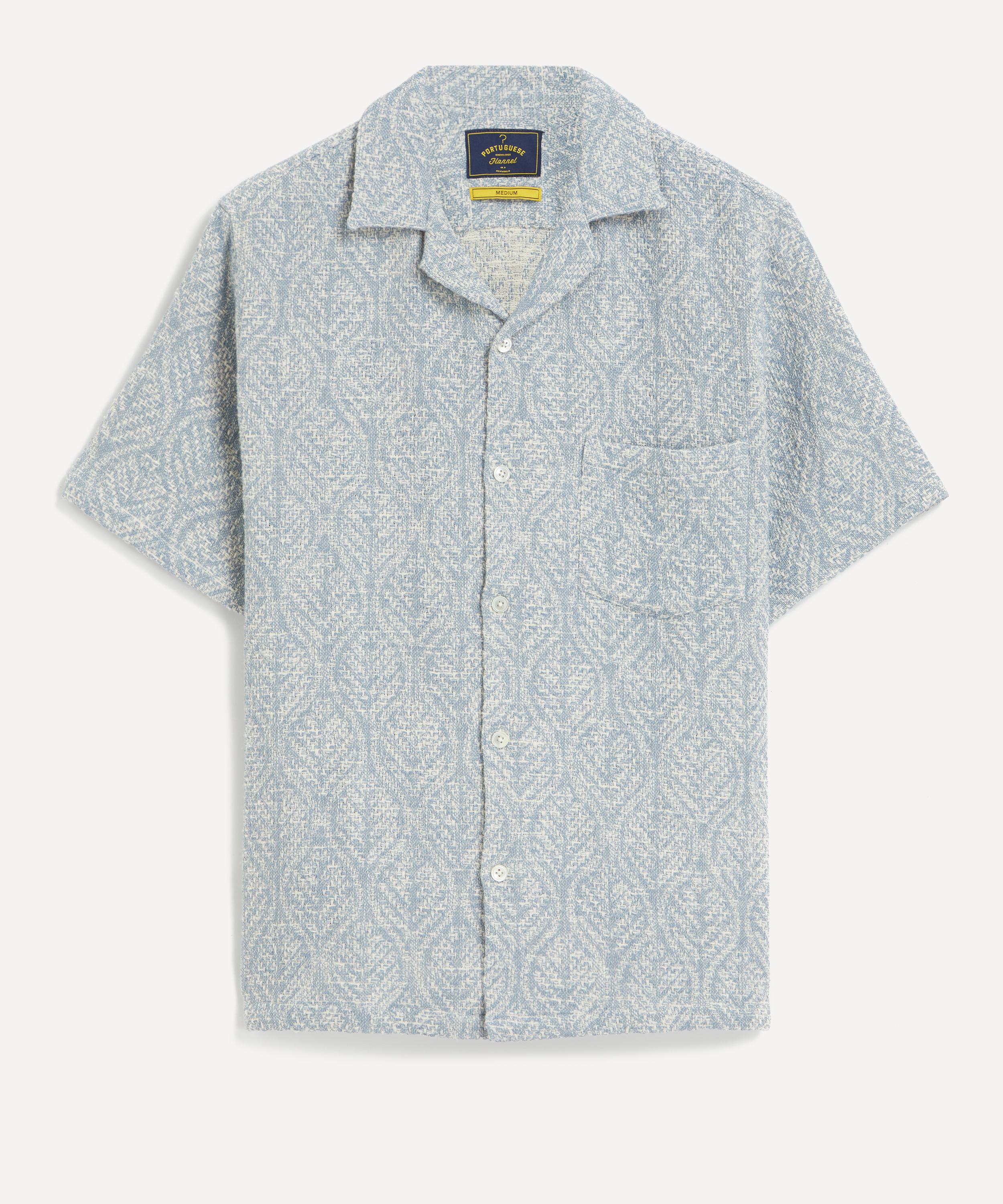Portuguese Flannel - Pascal Camp Collar Jacquard Shirt