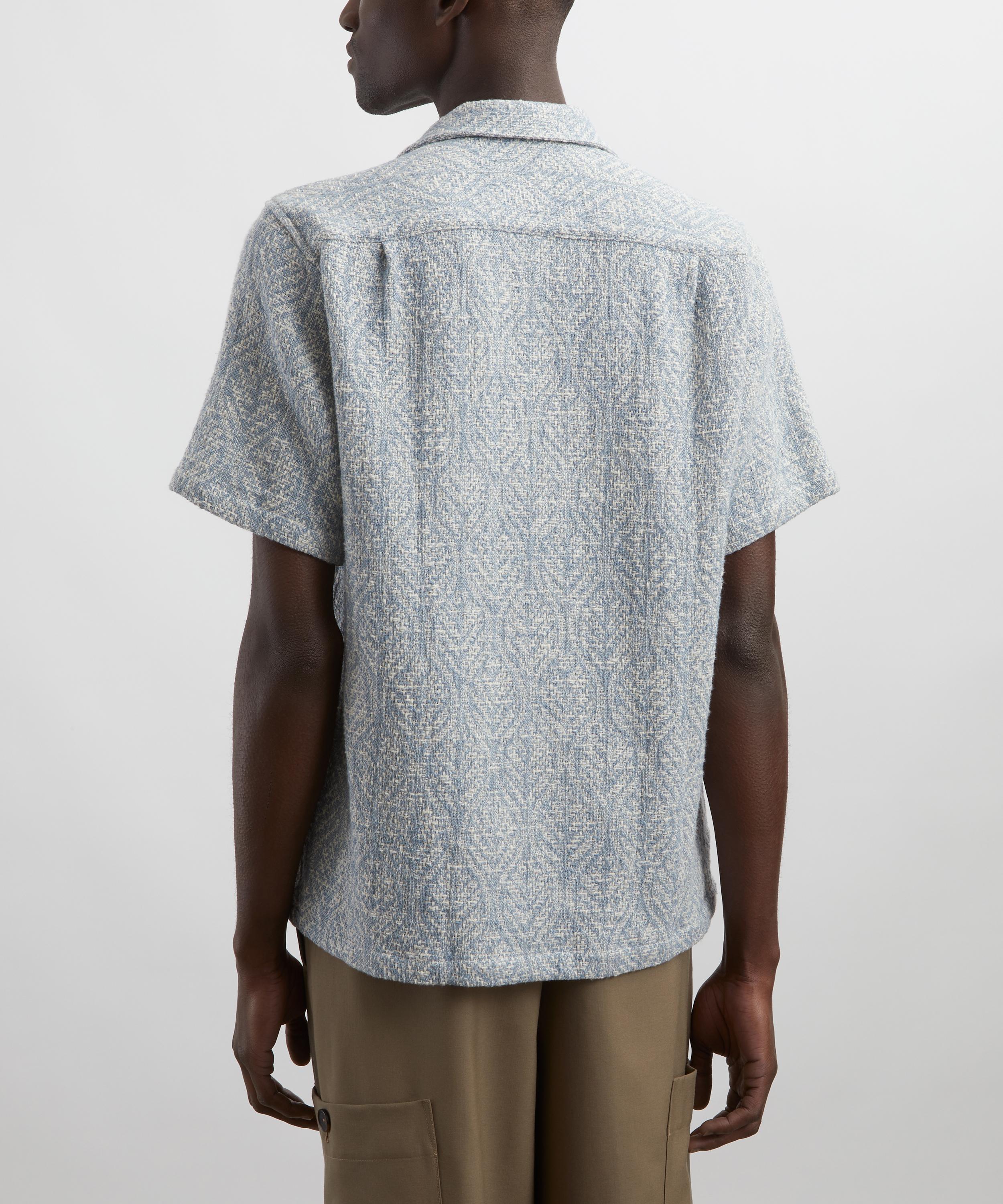 Portuguese Flannel - Pascal Camp Collar Jacquard Shirt image number 3