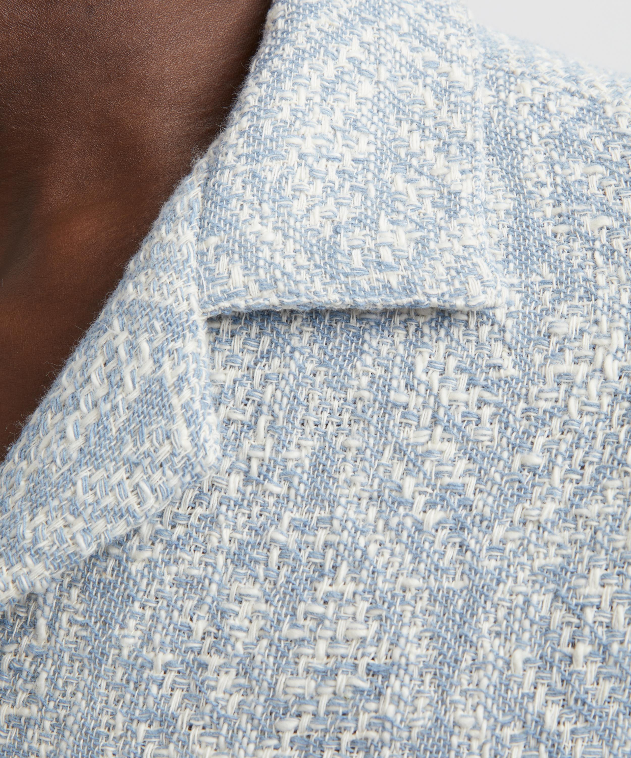 Portuguese Flannel - Pascal Camp Collar Jacquard Shirt image number 4