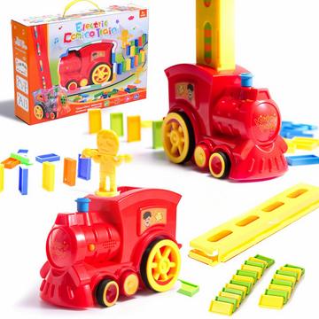 Locomotiva del treno Jigsaw puzzle Domino treno rosso