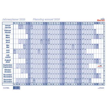 BEREC Papierjahresplan A5 B 5605/22 2022, blau