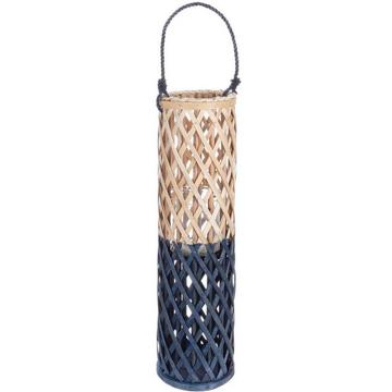 Lanterne Layla ronde nature bleu 60cm