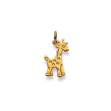 Pendentif girafe or jaune 750, 21x11mm